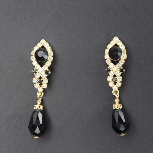 Black Teardrop Earrings two-toned fashion Earrings, Earrings, Evening Earrings, Women’s Fashion Jewelry, Statement Earrings