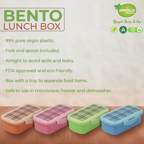 Appollo Bundle of 2 Bento Lunch Boxes