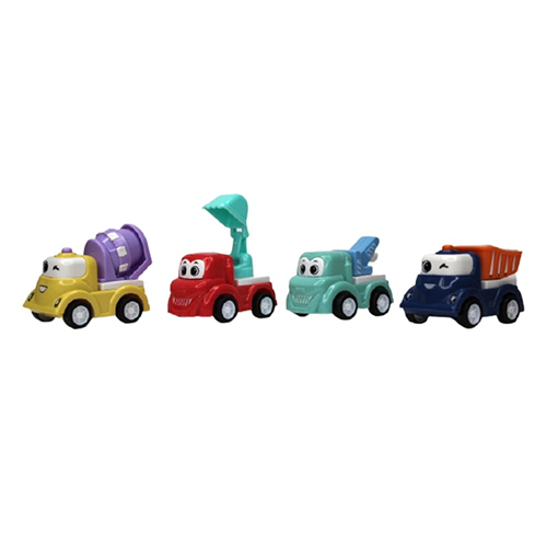 Toy Cars, Mini Trucks Set, Cartoon Truck Set, Toy Truck Set, Colorful Toy Trucks. 