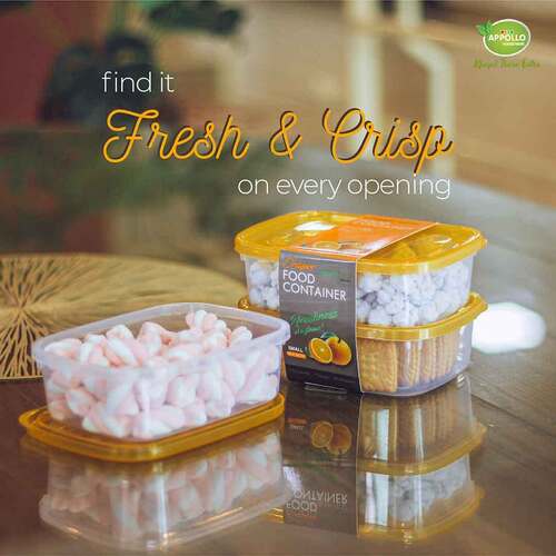 Appollo Crisper Food Container Small (600ml each) – Pack of 3