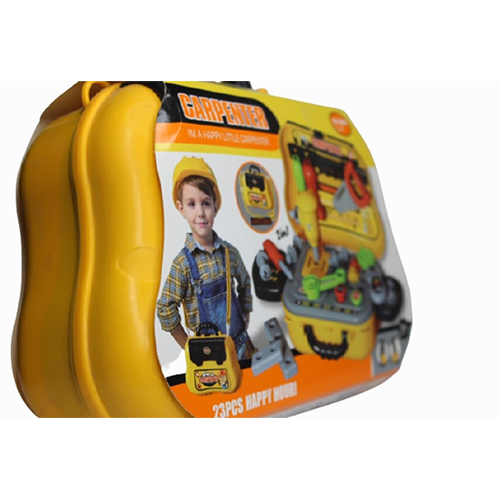 Toy Carpenter set, Kids Tool Set, Construction Toy Set, Toy Tool Set with Bag.