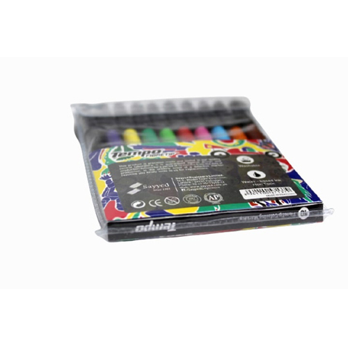 Markers, Color Markers Tempo, Color Marker Set of 10, Fiber Tip Color Markers
