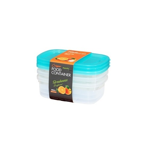 Appollo Crisper Food Container Small (600ml each) – Pack of 3