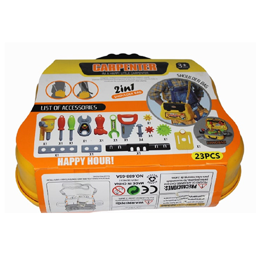 Toy Carpenter set, Kids Tool Set, Construction Toy Set, Toy Tool Set with Bag.